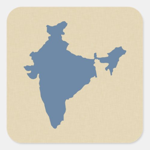 Kashmir Blue Spice Moods India Square Sticker