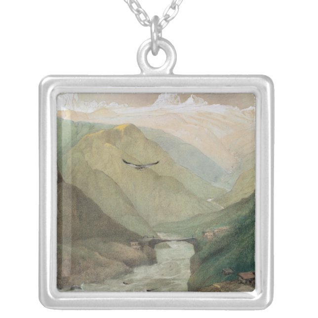 Kashmir, c.1860 silver plated necklace (Front)