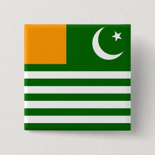 kashmir country flag province region symbol pinback button
