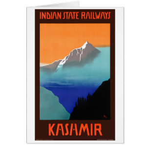 Indian State Railways Visit India Vintage Railroad Travel Advertisement Poster