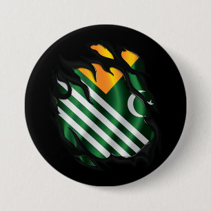 Kashmir Ripped Flag Button