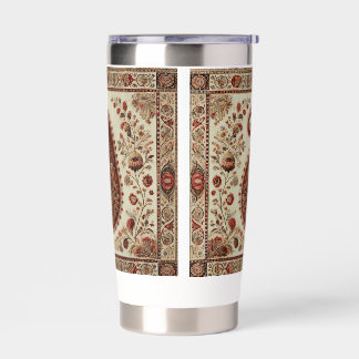 Kashmiri Badaam Motif Embroidery Design Insulated Tumbler