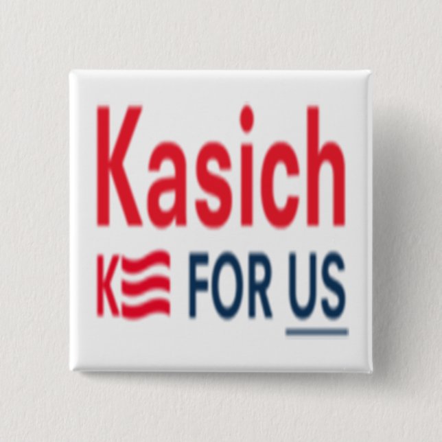 Kasich for Us Logo Pinback Button (Front)