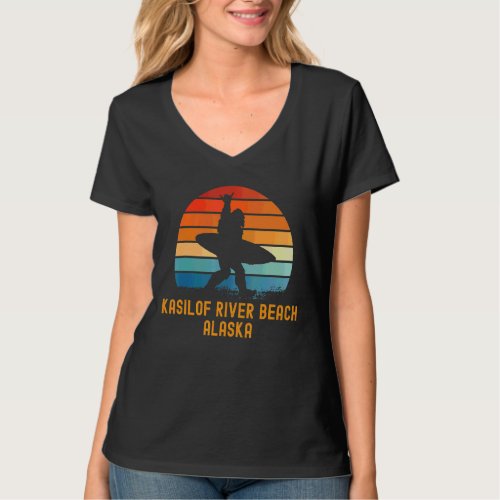 Kasilof River Beach  Alaska Sasquatch Souvenir T_Shirt