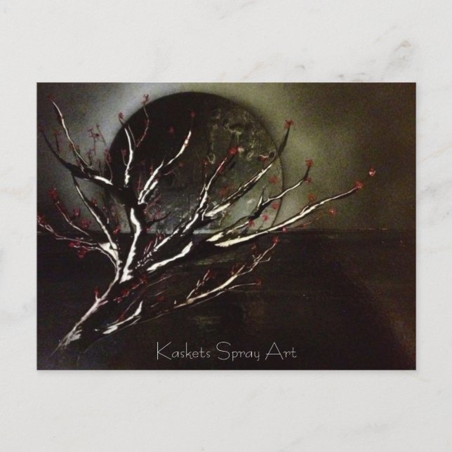 Kaskets Spray Art - Cherry blossom post cards (Front)