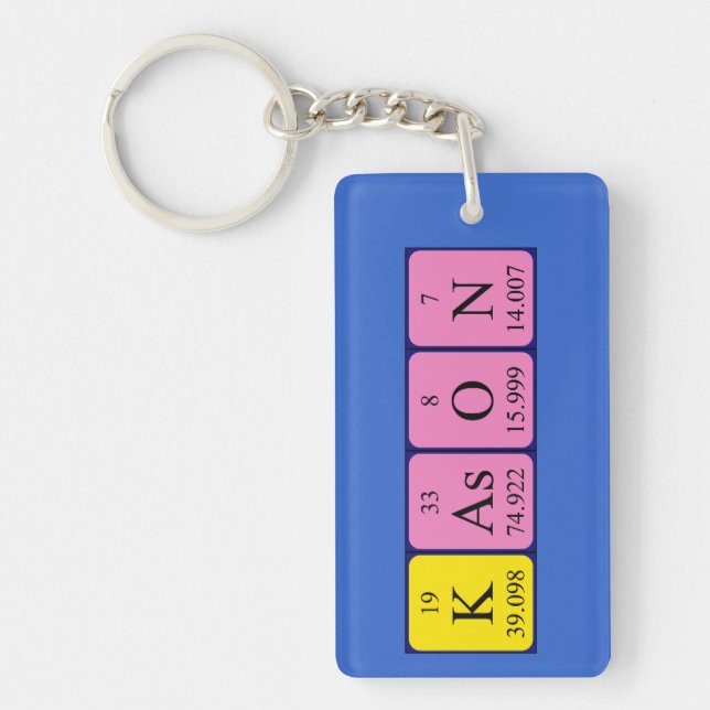 Kason periodic table name keyring (Front)