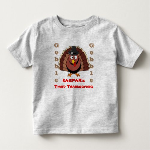 Kaspars Third Thanksgiving Toddler T_shirt