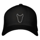Kasper Black Embroidered Baseball Cap