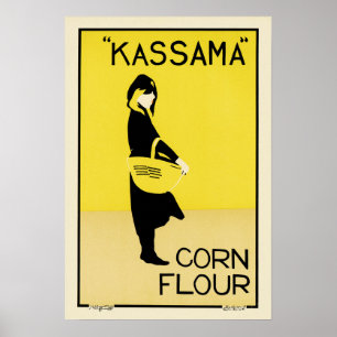 KASSAMA Corn Flour Art Poster by The Beggarstaffs