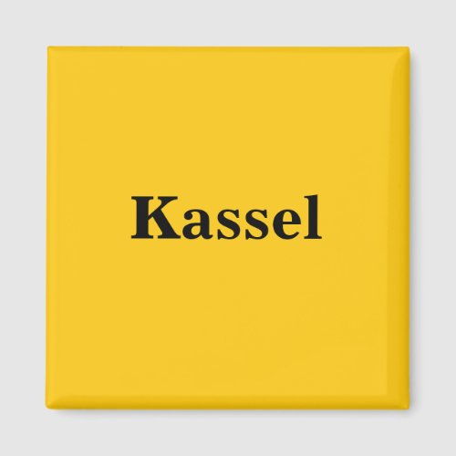 Kassel  Magnet Schild Gold Gleb