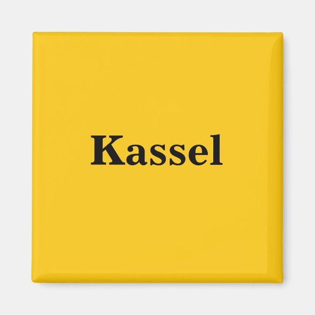 Kassel  Magnet Schild Gold Gleb (Front)