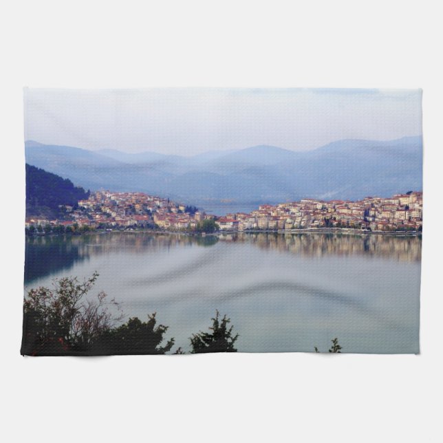 Kastoria – Macedonia Kitchen Towel (Horizontal)