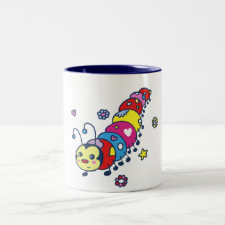 Kat the Caterpillar Two-Tone Coffee Mug