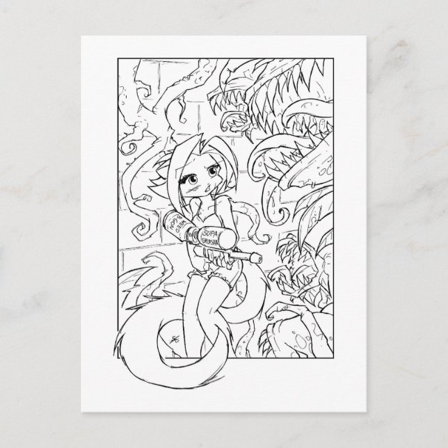 Kat Venus Flytraps Postcard (Front)