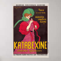 Katabexine Remedy France Vintage Poster 1903