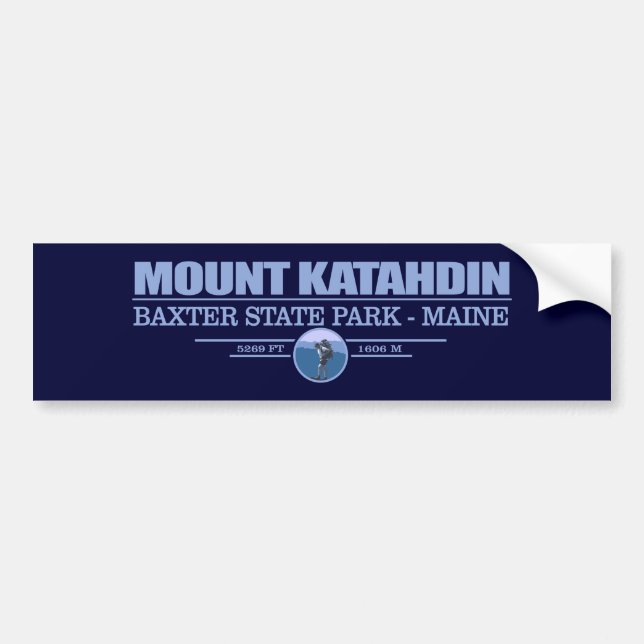 Katahdin Bumper Sticker (Front)