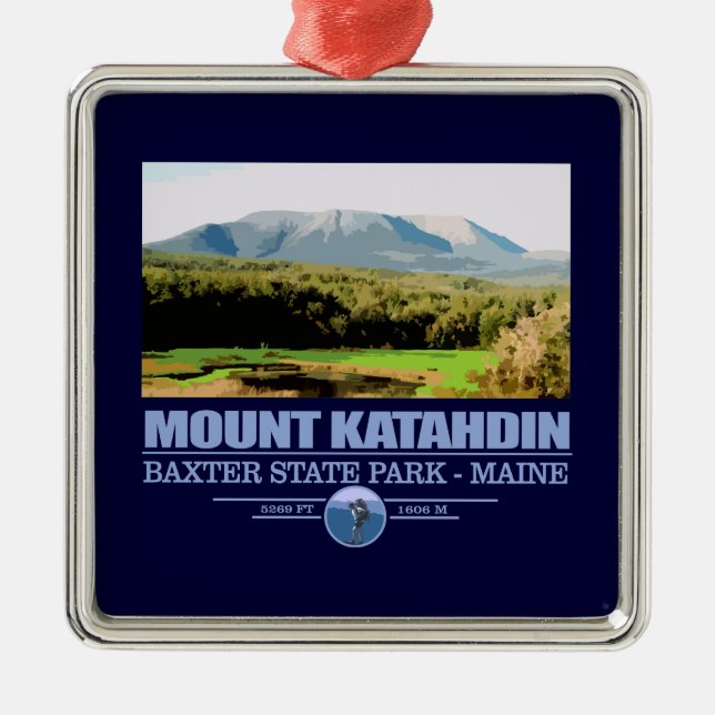 Katahdin Metal Ornament (Front)