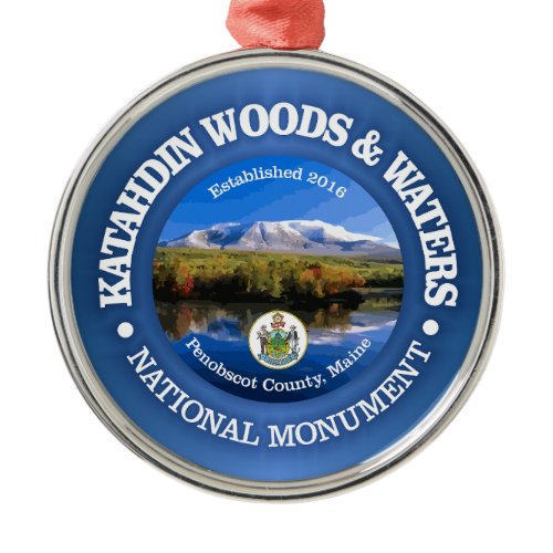 Katahdin Woods &amp; Waters (NM) Metal Ornament