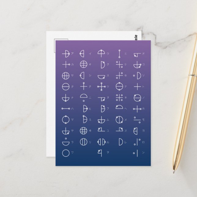 Katakamuna Chart Postcard (Front/Back In Situ)