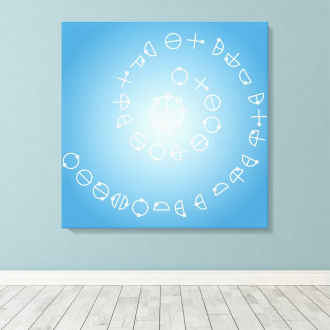 Katakamuna Power verses 7th Canvas Print (Insitu(Wood Floor))