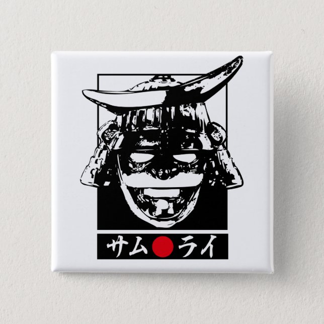 [Katakana] Samurai Button (Front)