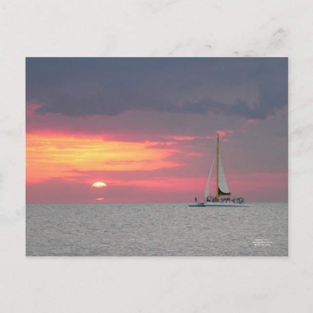Katamaran Sunset Postcard (Front)