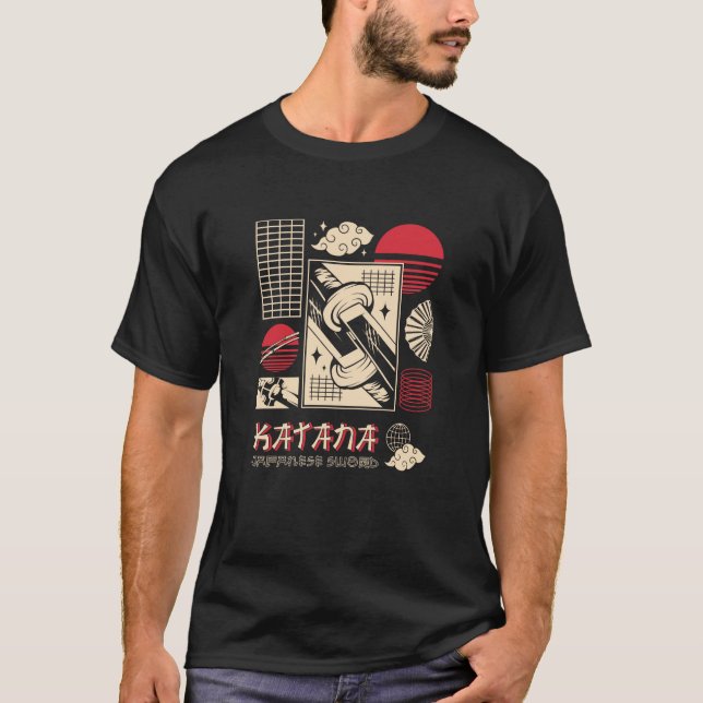Katana Samurai Warrior Japanese Streetwear T-Shirt (Front)