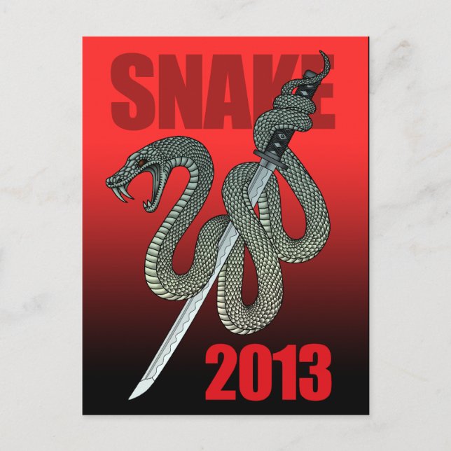 Katana snake 2013 A Postcard (Front)