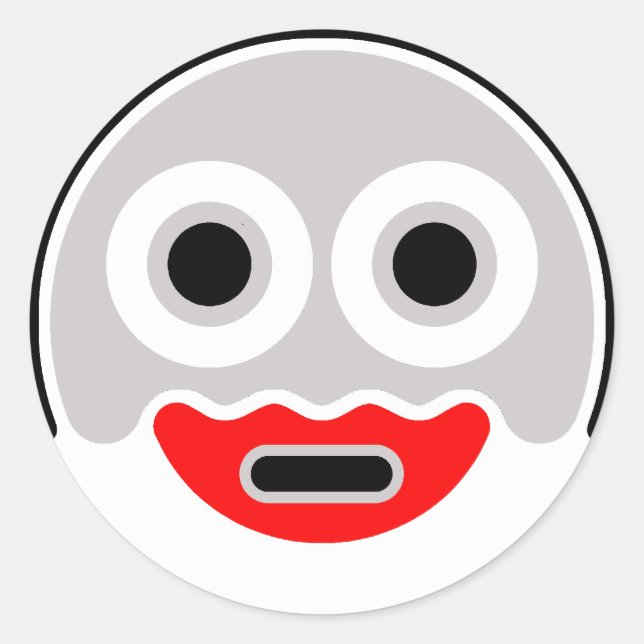 Katchka-Po Clupkitz Sticky Variation Classic Round Sticker (Front)