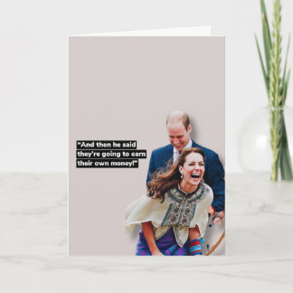 Kate and William funny greeting card