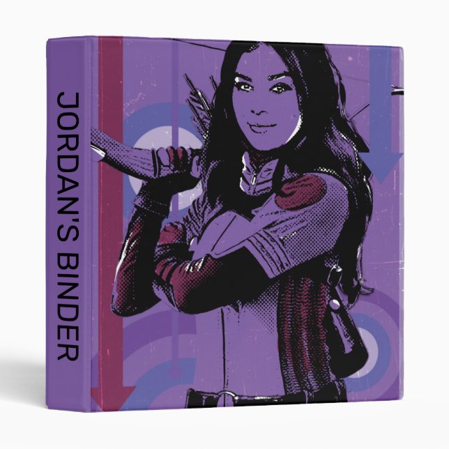 Kate Bishop Graphic 3 Ring Binder (Front/Spine)