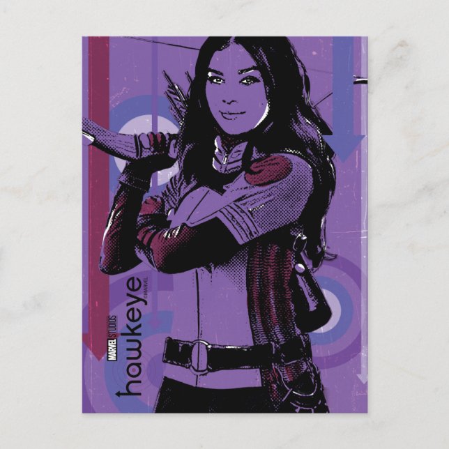 Kate Bishop Graphic Postcard (Front)