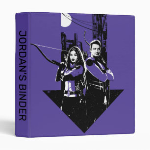 Kate Bishop & Hawkeye Arrow Graphic 3 Ring Binder