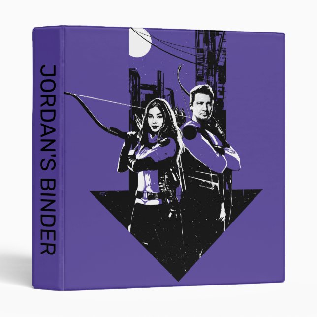 Kate Bishop & Hawkeye Arrow Graphic 3 Ring Binder (Front/Spine)