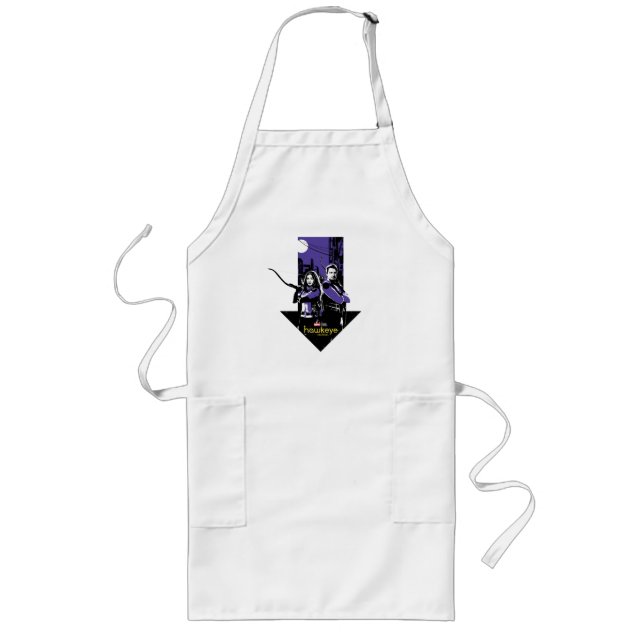 Kate Bishop & Hawkeye Arrow Graphic Long Apron (Front)