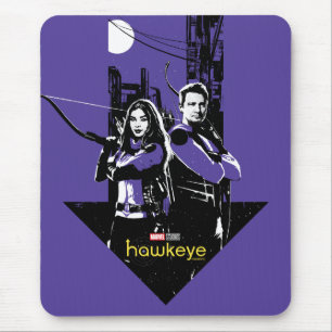 Kate Bishop & Hawkeye Arrow Graphic Mouse Pad