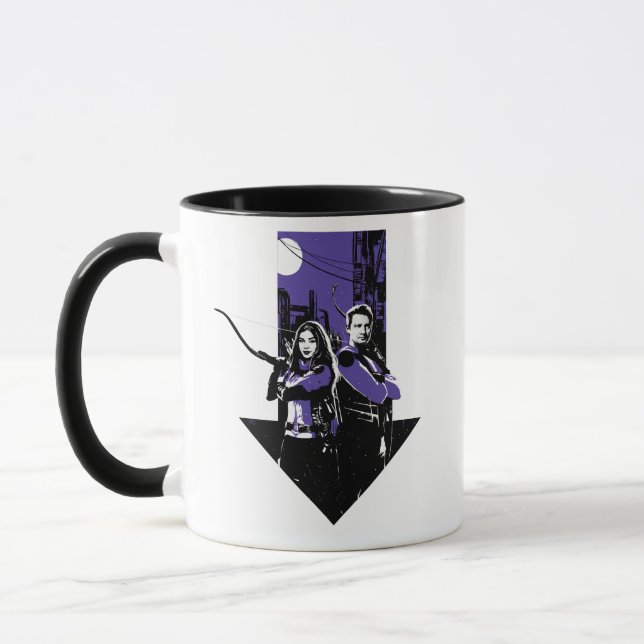 Kate Bishop & Hawkeye Arrow Graphic Mug (Left)
