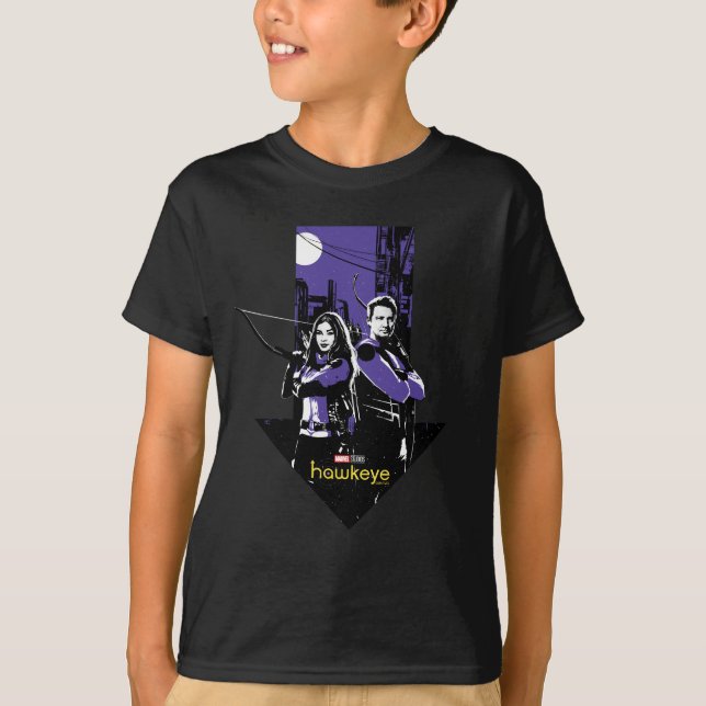 Kate Bishop & Hawkeye Arrow Graphic T-Shirt (Front)