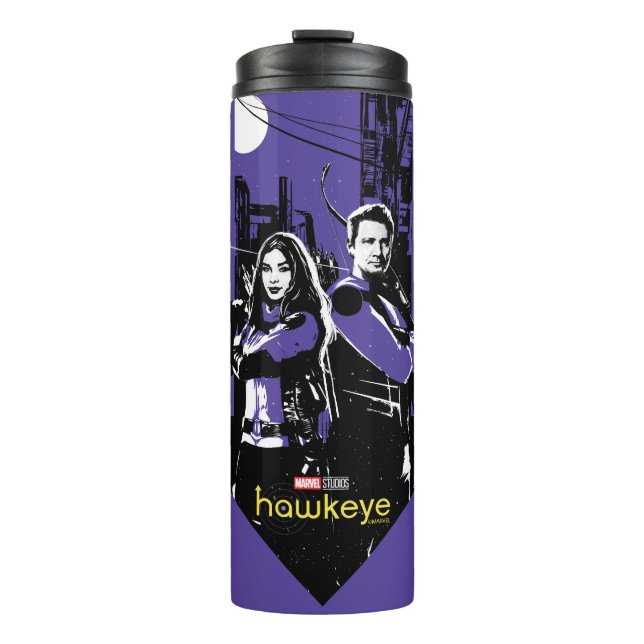Kate Bishop & Hawkeye Arrow Graphic Thermal Tumbler (Front)