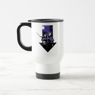 Kate Bishop & Hawkeye Arrow Graphic Travel Mug