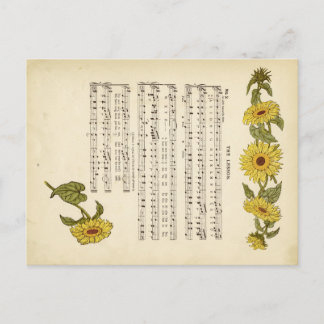 Kate greenaway Music Postcard