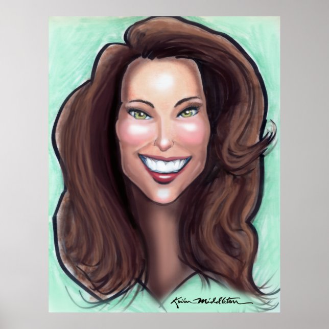 Kate Middleton Caricature Poster (Front)