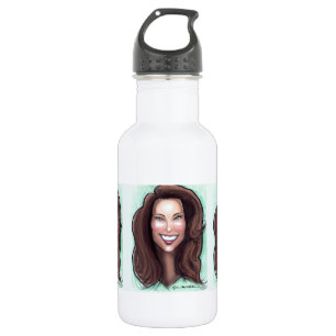 Kate Middleton Caricature Stainless Steel Water Bottle