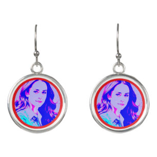 kate middleton create your own photo  earrings