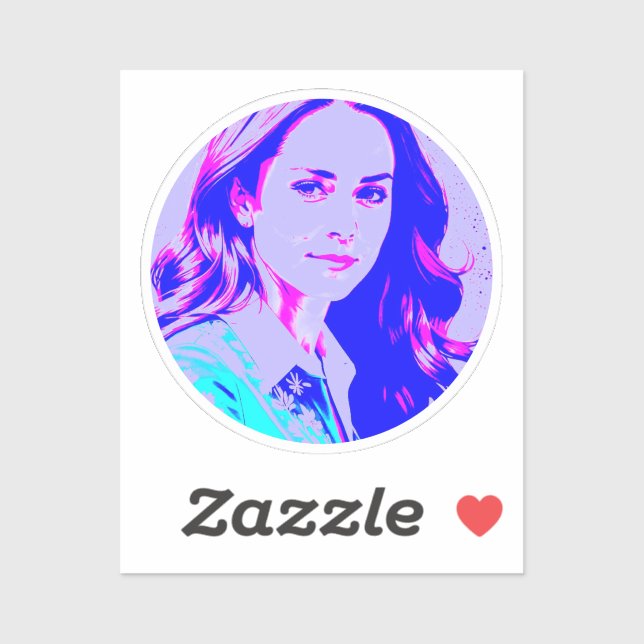 kate middleton create your own photo  sticker (Sheet)