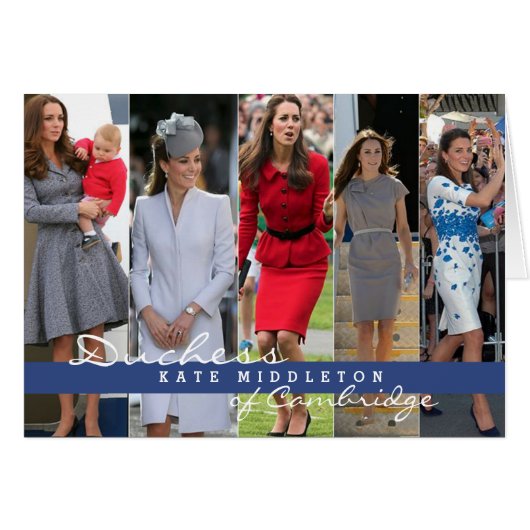 Kate Middleton Prince George Cards (Front Horizontal)