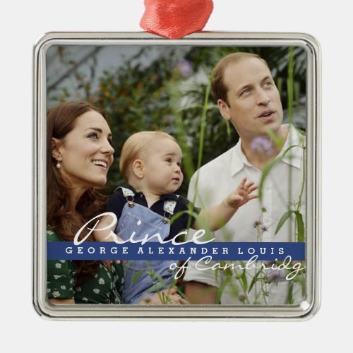 Kate Middleton Prince George Metal Ornament