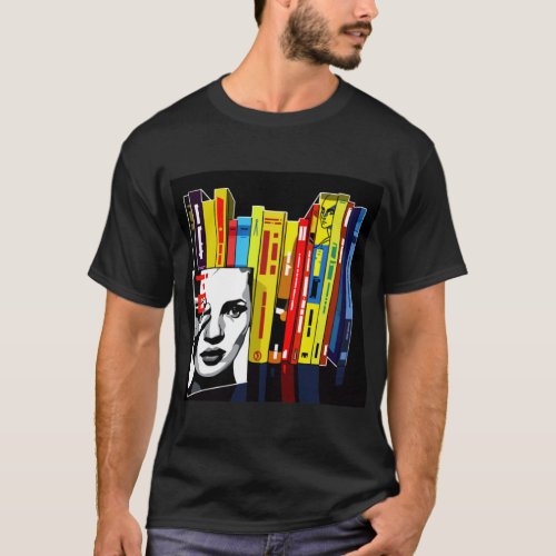 Kate Moss Book Shelf   T_Shirt
