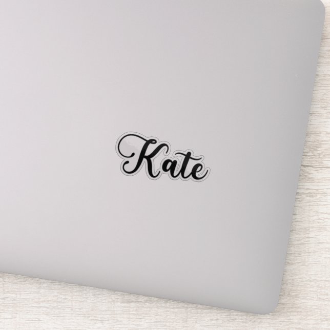 Kate Name - Handwritten Calligraphy Sticker (Detail)