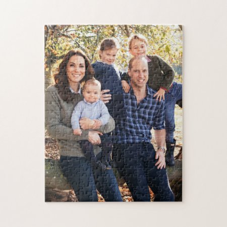 Kate, William And Kids Jigsaw Puzzle